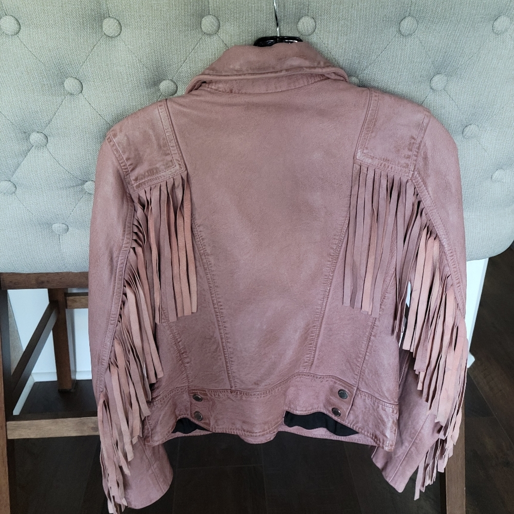 Mauritius Zoe Beige Fringe Jacket